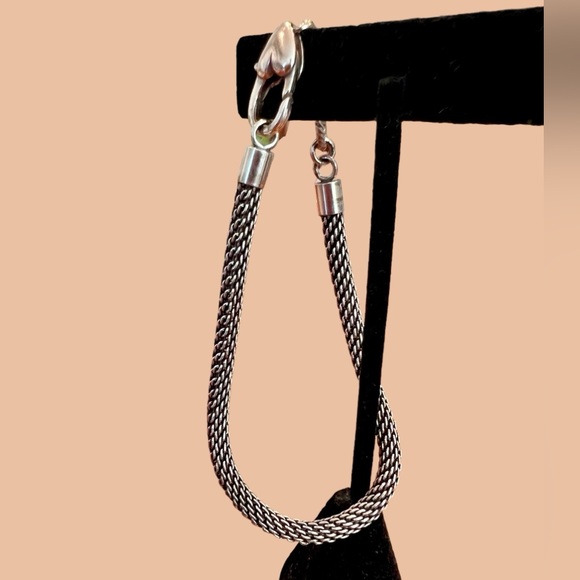 Brighton Beverly Glam Charm Bracelet, Silver Plated Mesh for Charms and Beads - Picture 4 of 11